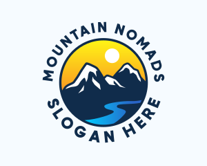 Mountain Alpine Landscape logo design