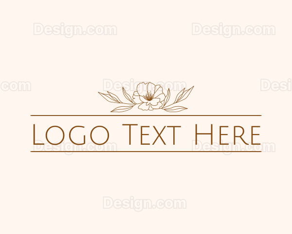 Yoga Aesthetic Floral Beauty Logo