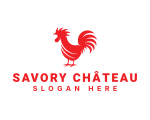 Chicken Rooster Coop logo design