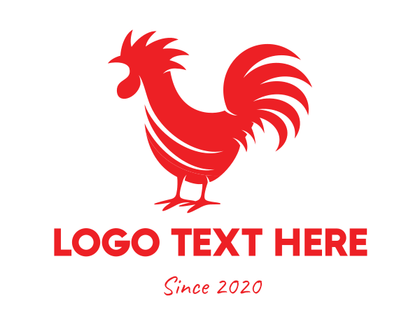 Red Chicken logo example 2