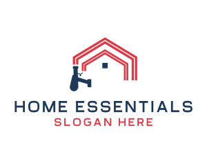 Airbrush Painting Home Improvement logo design