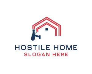 Airbrush Painting Home Improvement logo design