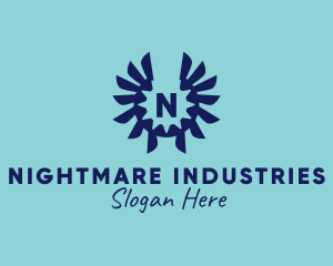 Gear Wings Industrial Machinist logo design