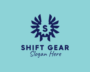 Gear Wings Industrial Machinist logo design