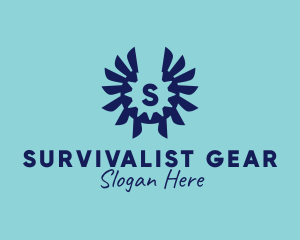 Gear Wings Industrial Machinist logo design