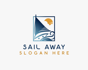 Yacht Sail Boat logo