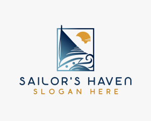 Yacht Sail Boat logo