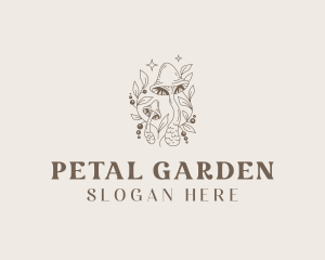 Mushroom Organic Plant logo design