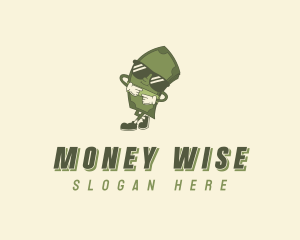 Retro Cartoon Money logo design