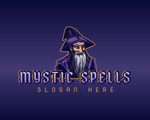 Wizard Magician Sorcerer logo design