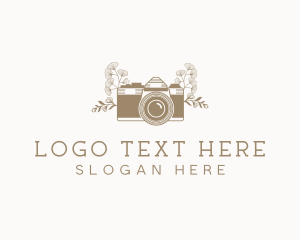 Photography - Floral Photography Camera logo design