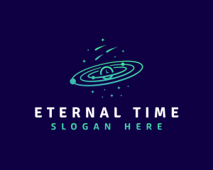 Space Galaxy Time logo design