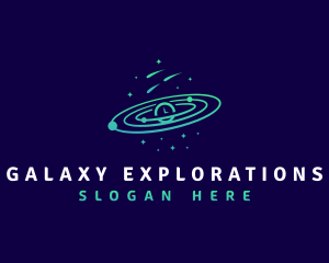 Space Galaxy Time logo design