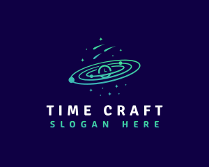 Space Galaxy Time logo design