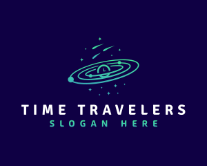 Space Galaxy Time logo design