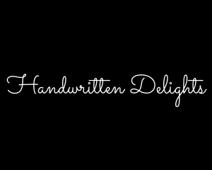 Cursive Handwritten Script logo design