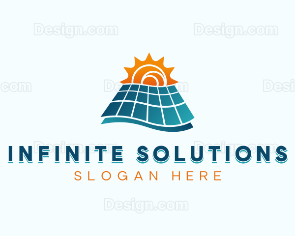 Solar Panel Renewable Logo