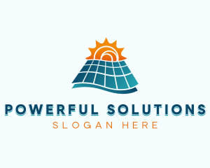 Solar Panel Renewable logo design