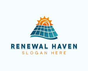 Solar Panel Renewable logo design