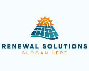 Solar Panel Renewable logo design