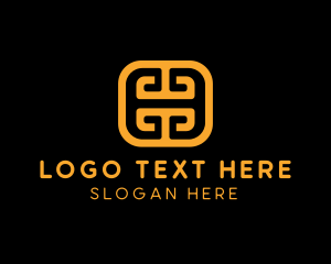 Outline Asian Symbol logo