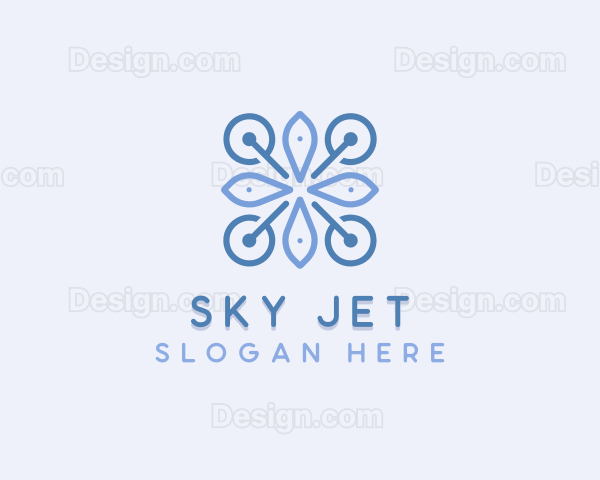 Aerial Drone Quadcopter Logo