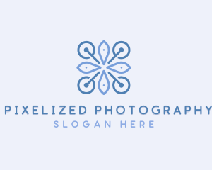 Aerial Drone Quadcopter logo design