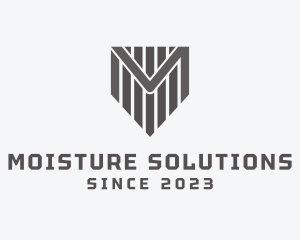 Masculine Letter M Shield Business logo design