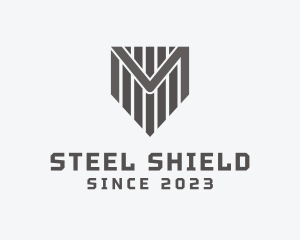 Masculine Letter M Shield Business logo