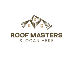 Roof Housing Construction logo design