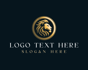 Luxury Lion Crest logo