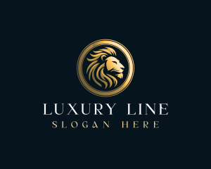 Luxury Lion Crest logo design