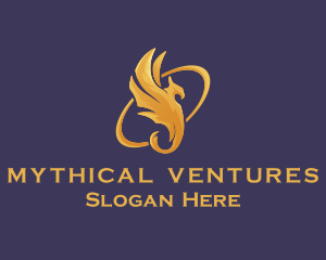 Mythical Phoenix Orbit logo design