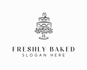 Wedding Catering Cake logo design