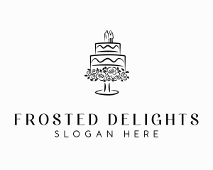 Wedding Catering Cake logo design