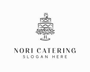 Wedding Catering Cake logo design