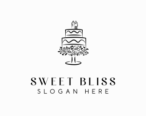 Wedding Catering Cake logo design