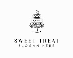 Wedding Catering Cake logo design