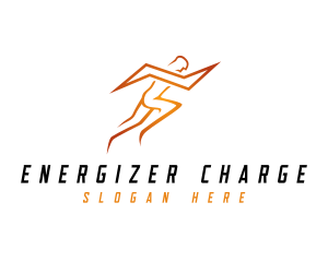 Lightning Sports Man logo design