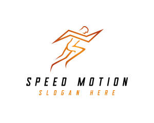 Lightning Sports Man logo design