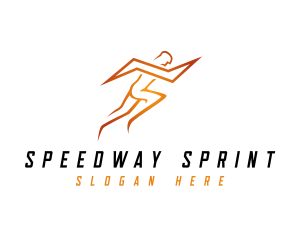 Lightning Sports Man logo design