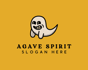 Ghost Cartoon Scary logo design