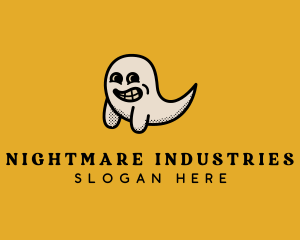 Ghost Cartoon Scary logo