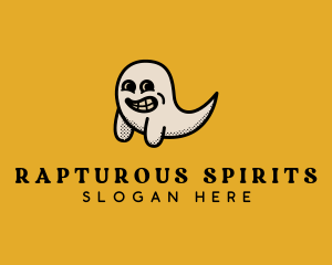 Ghost Cartoon Scary logo design