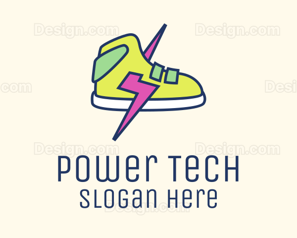 Lightning Bolt Sneakers Logo