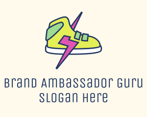 Lightning Bolt Sneakers logo design