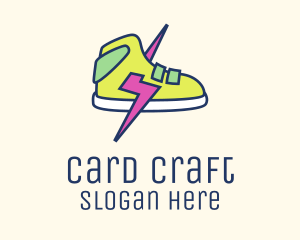 Lightning Bolt Sneakers logo design