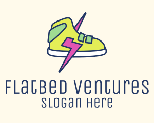 Lightning Bolt Sneakers logo design