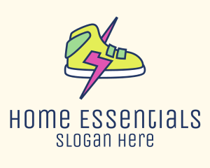 Lightning Bolt Sneakers logo design