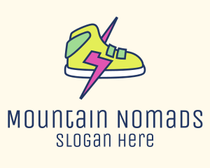 Lightning Bolt Sneakers logo design